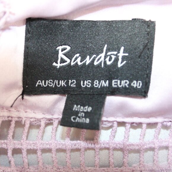 Bardot Lilac Textured Midi Dress - Picture 5 of 8